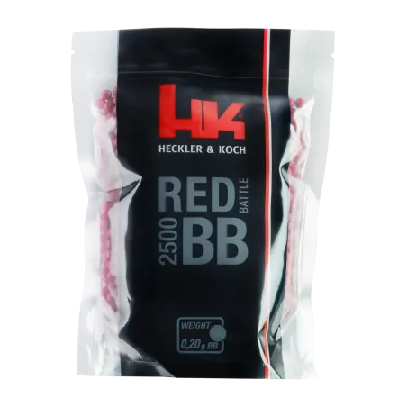 Billes pour arme BB HK - Rouge - 6 mm 0,2g x2500 