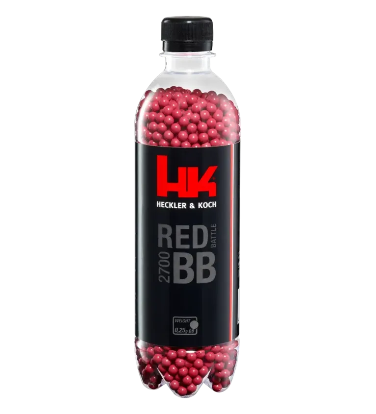 Billes pour arme BB HK - Rouge - 6 mm 0,25g x2700 