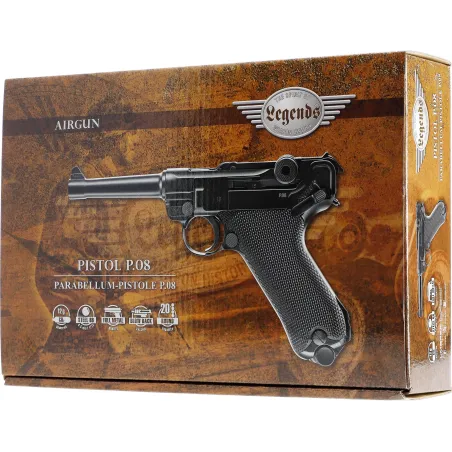 Pistolet BB Legends P08 Blowback CO2 - Cal. 4,5 mm 
