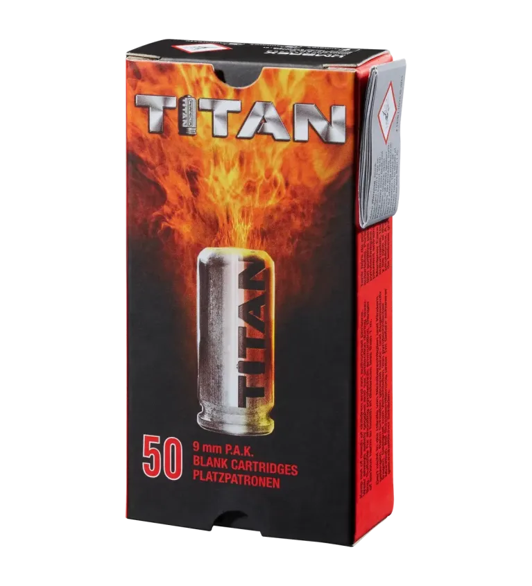 Balle à blanc Perfecta Titan - Cal. 9 mm PAK x50 