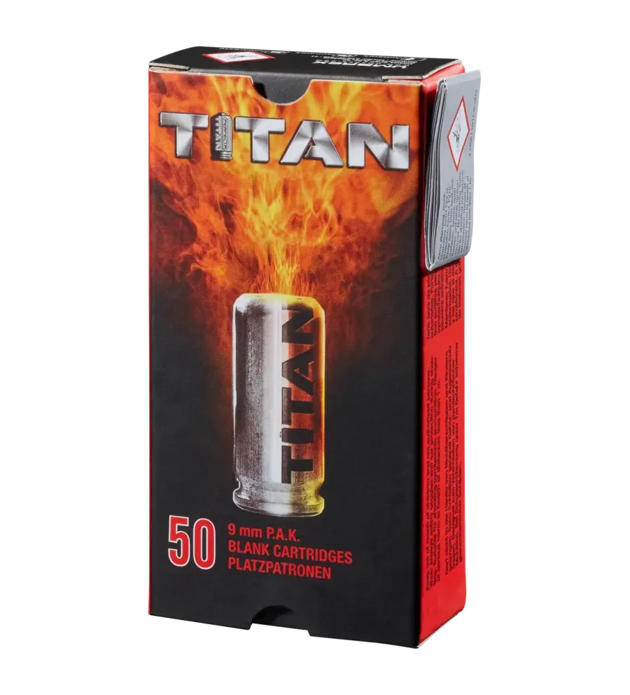 Balle à blanc Perfecta Titan - Cal. 9 mm PAK x50 