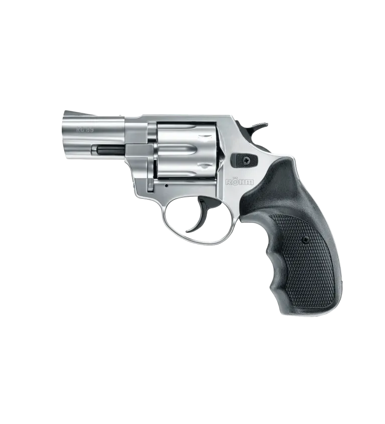 Revolver à blanc Rohm RG89 chromé - Cal. 9 mm RK 