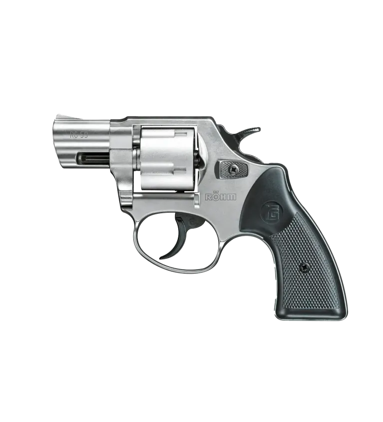 Revolver à blanc Rohm RG59 chromé - Cal. 9 mm RK 