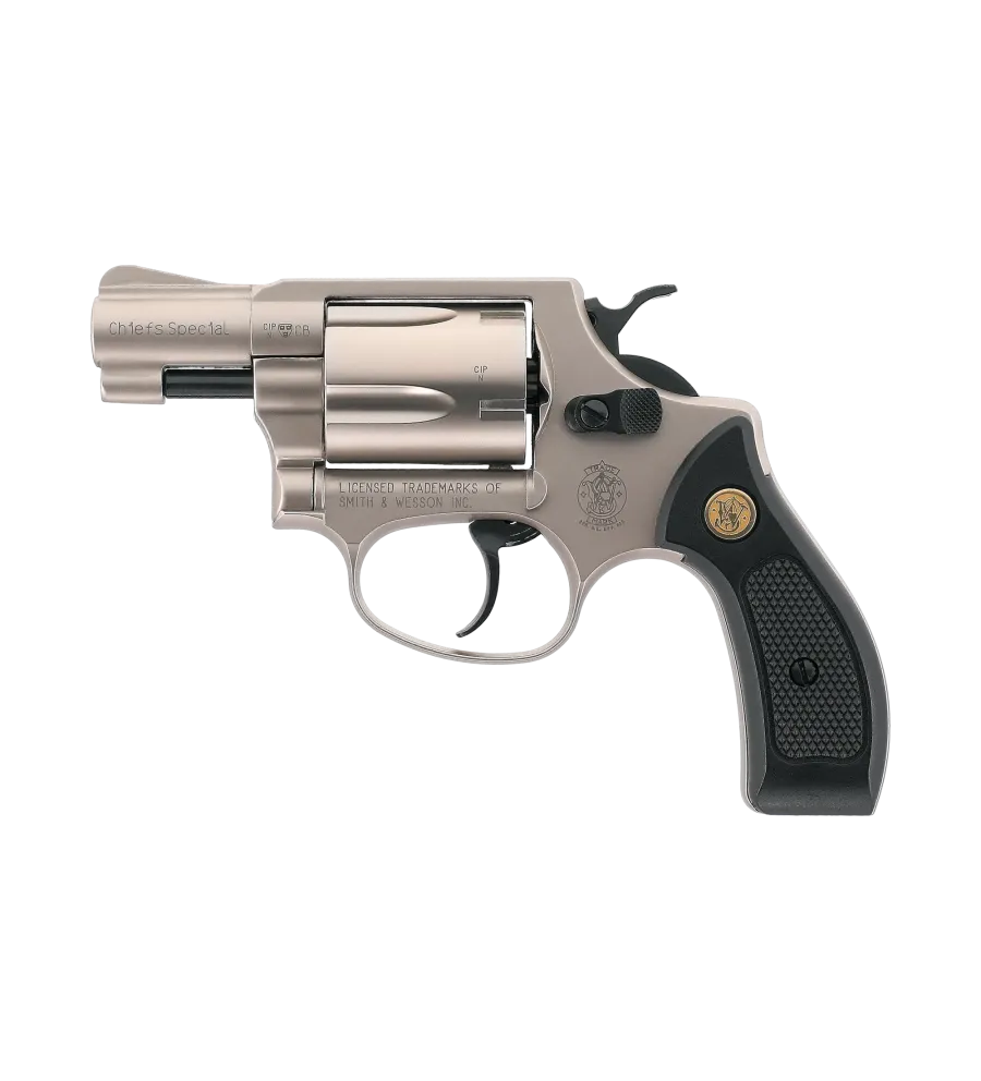 Revolver à blanc Smith & Wesson Chiefs Spécial chromé - Cal. 9 mm RK 