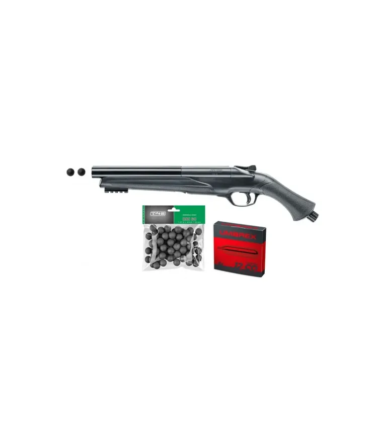Pack fusil de défense T4E TS68 - Cal. 68 - 16 J + 50 Billes + 5 capsules CO2 