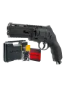 Pack revolver de défense T4E TR50L Gen2 - Cal. 50 - 13 J avec laser + Billes + 5 capsules CO2 + Mallette 
