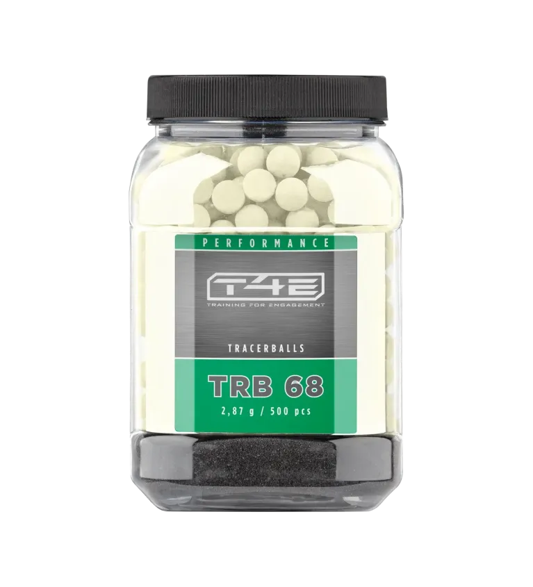 Billes pour arme de défense T4E Fluorescentes - Cal. 68 x500 