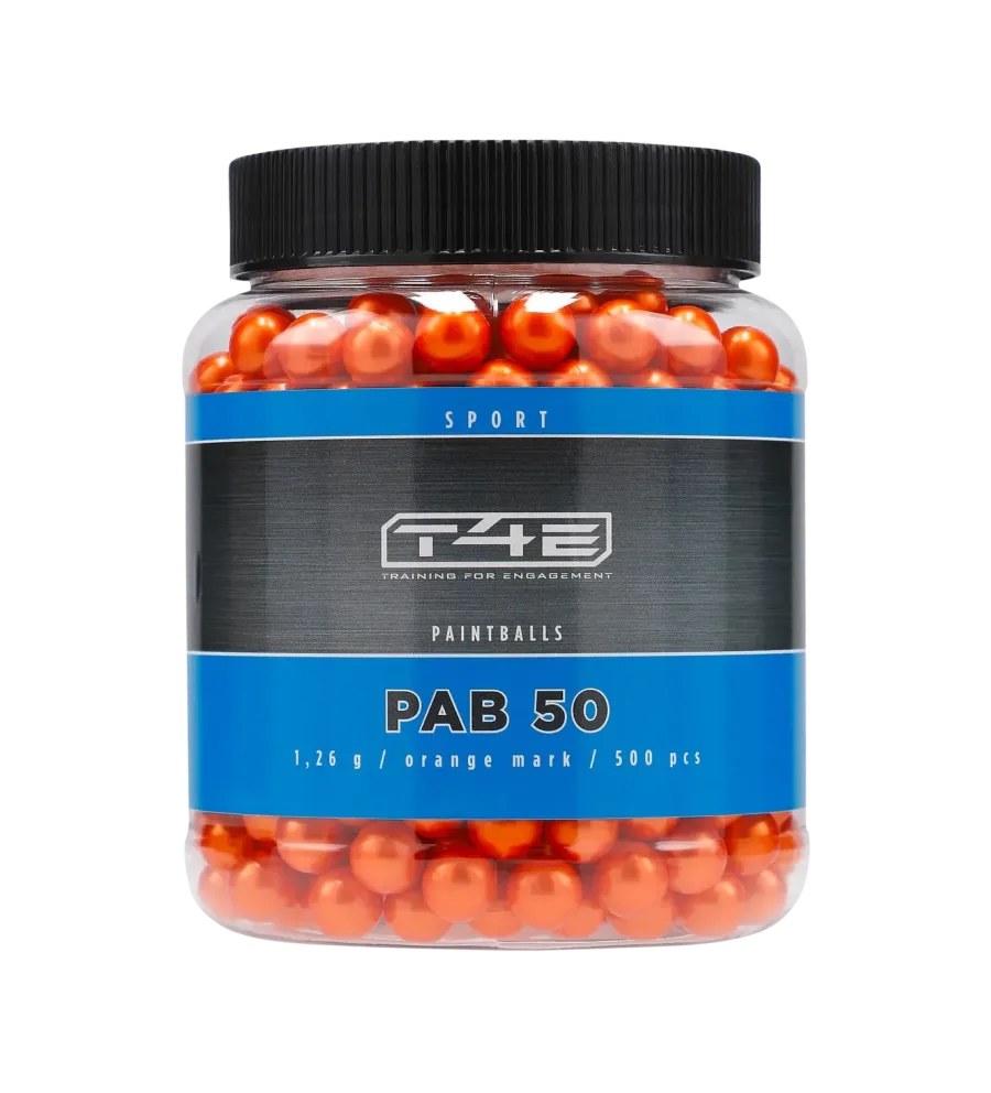 Billes pour arme de défense T4E Paintball Bio Orange - Cal. 50 x500 