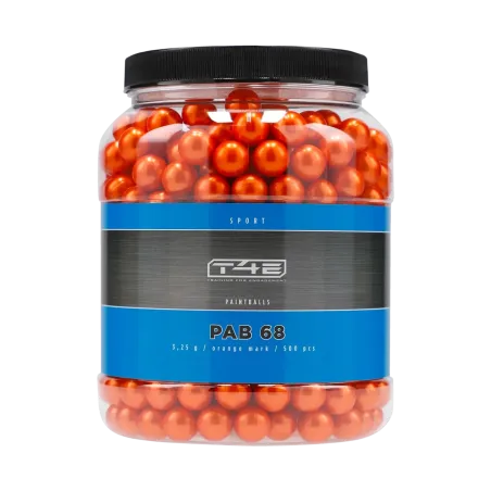 Billes pour arme de défense T4E Paintball Bio Orange - Cal. 68 x500 