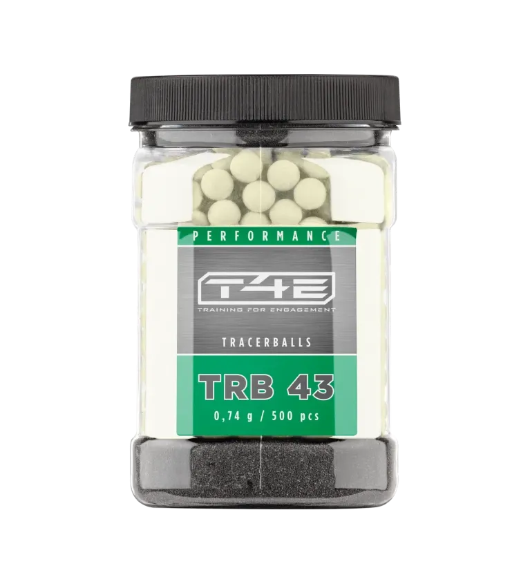 Billes pour arme de défense T4E Fluorescentes - Cal. 43 x500 