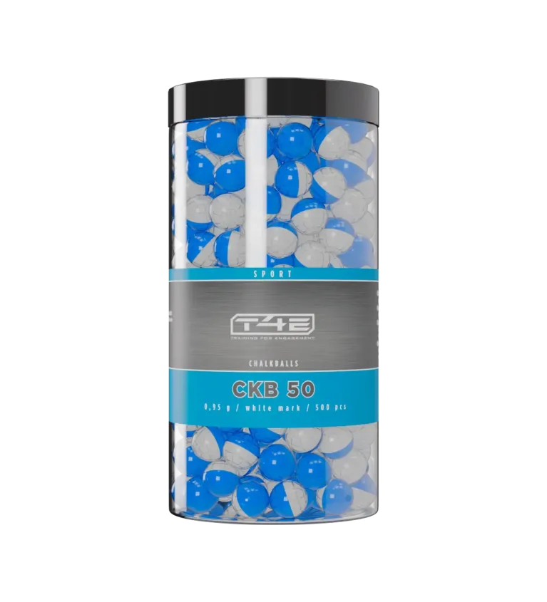 Billes pour arme de défense T4E Craie blanche - Cal. 50 x500 