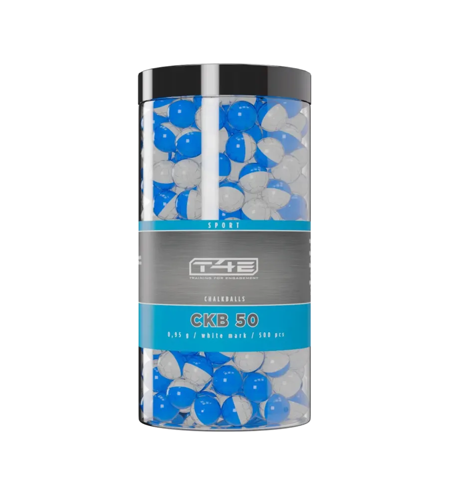 Billes pour arme de défense T4E Craie blanche - Cal. 50 x500 