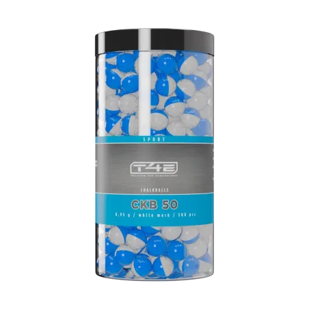 Billes pour arme de défense T4E Craie blanche - Cal. 50 x500 