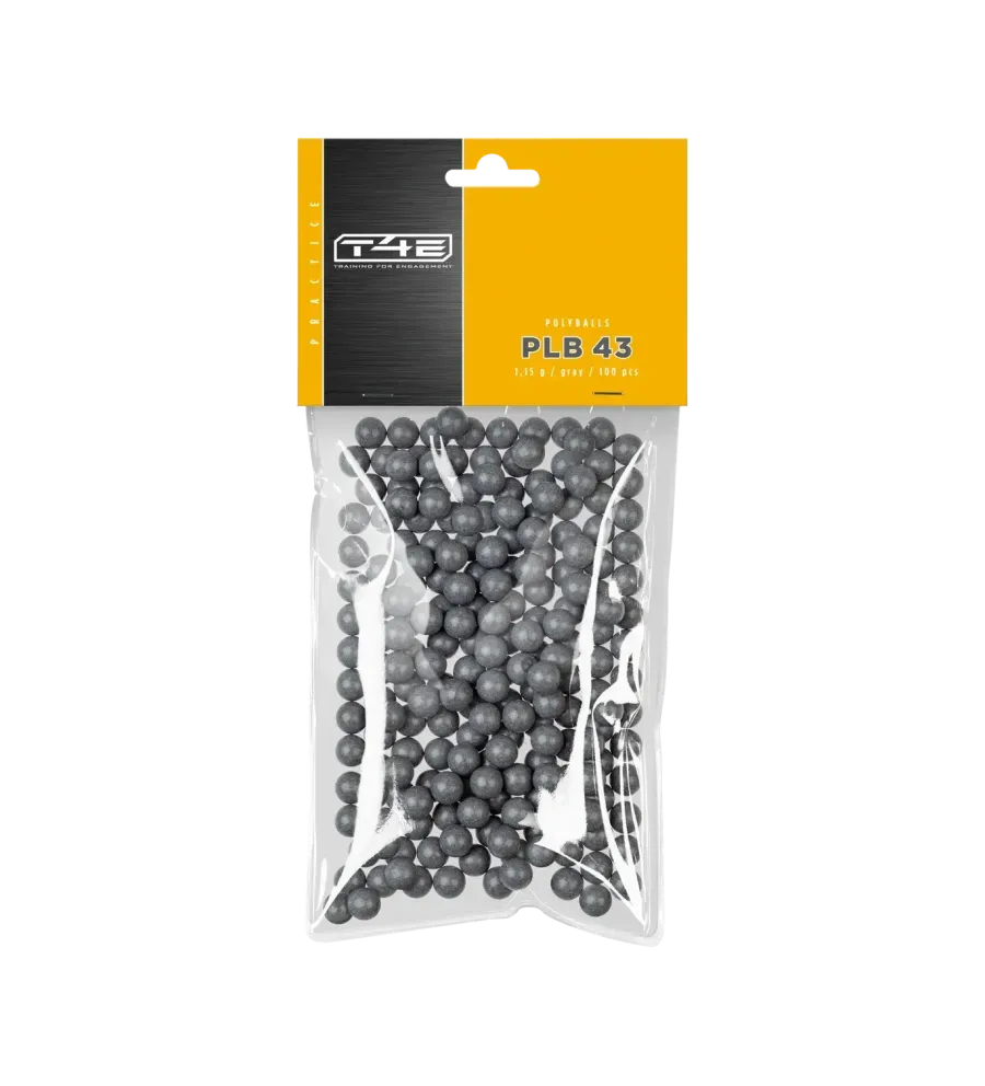 Billes pour arme de défense T4E Synthétiques pour plinking - Cal. 43 x100 