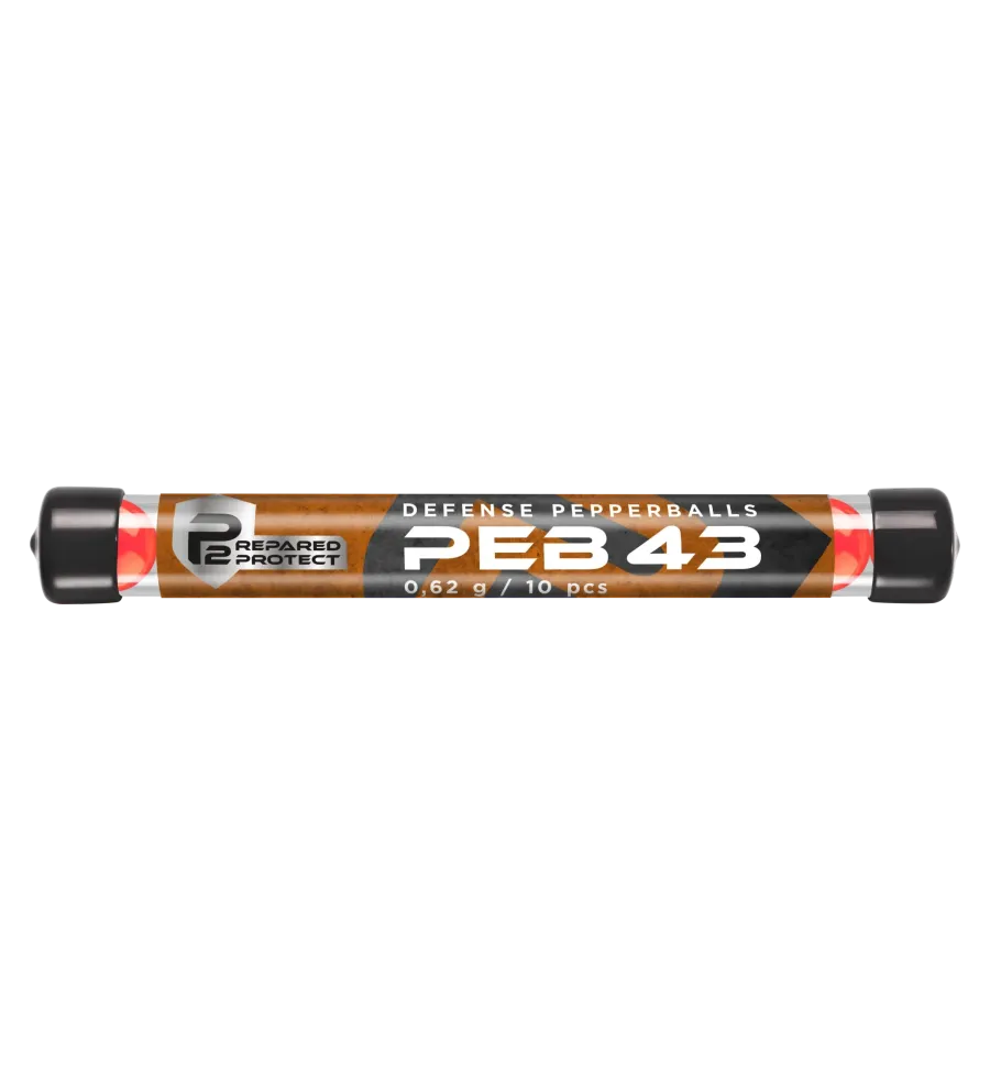 Billes pour arme de défense T4E Poivre - Cal. 43 x10 