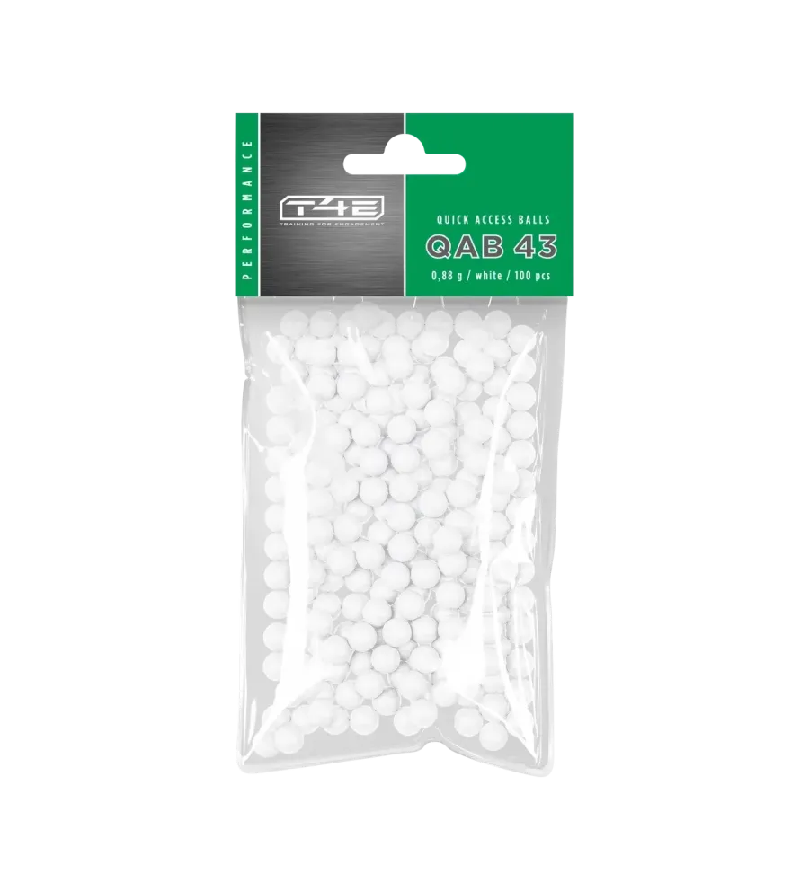 Billes pour arme de défense T4E Brise-Glace Polymer - Cal. 43 x100 