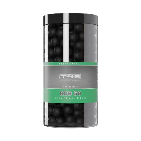 Billes pour arme de défense T4E Caoutchouc - Cal. 50 x500 