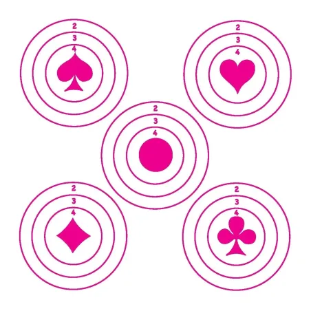 Cibles 4AS Umarex 14x14 cm x100 