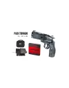 Pack revolver BB UX Tornado CO2 - Cal. 4,5 mm + 10 capsules CO2 + Laser + Fourreau 
