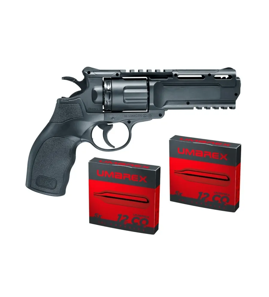 Pack revolver BB UX Tornado CO2 - Cal. 4,5 mm + 10 capsules CO2 