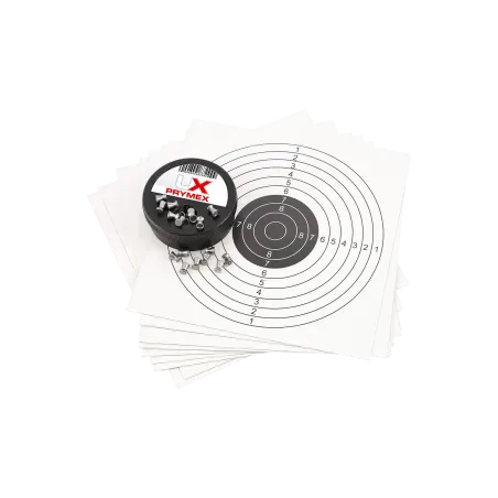 Pack carabine à plombs UX Prymex 5,5 mm 16 J + Lunette 4x32 + Plombs + Cibles 
