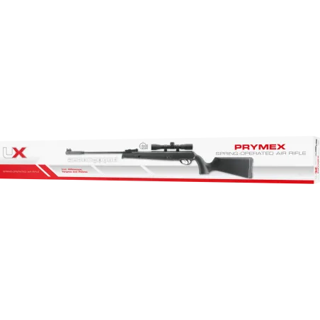 Pack carabine à plombs UX Prymex 4,5 mm 16 J + Lunette 4x32 + Plombs + Cibles 