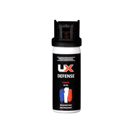 Bombe de défense UX - 50 ml - Gaz Poivre 
