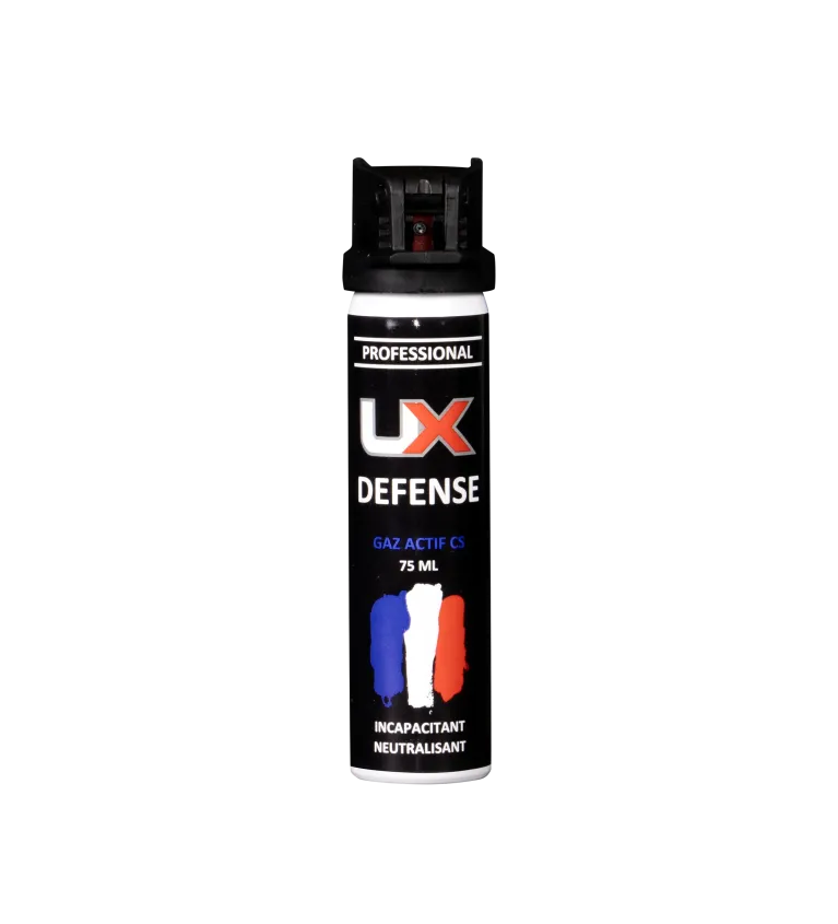 Bombe de défense UX - 75 ml - Gaz CS 