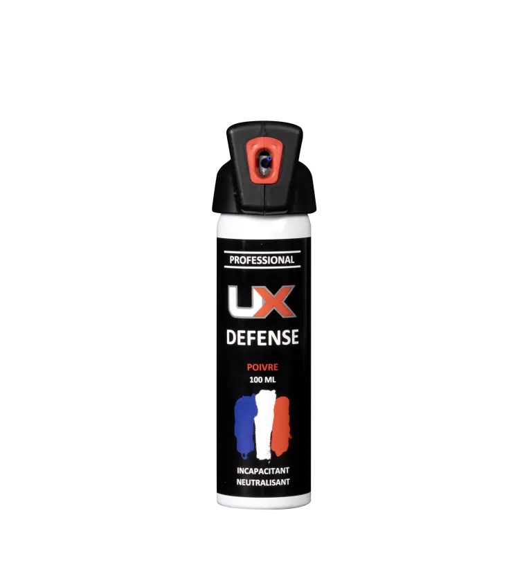 Bombe de défense UX Performance Pro - 100 ml - Gaz Poivre 