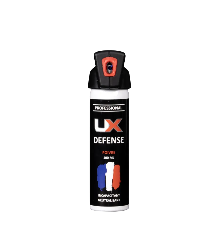 Bombe de défense UX Performance Pro - 100 ml - Gaz Poivre 