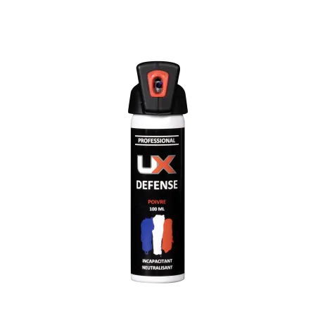 Bombe de défense UX Performance Pro - 100 ml - Gaz Poivre 