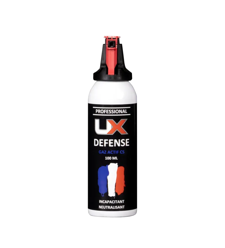 Bombe de défense UX Accusol - 100 ml - Gaz CS 