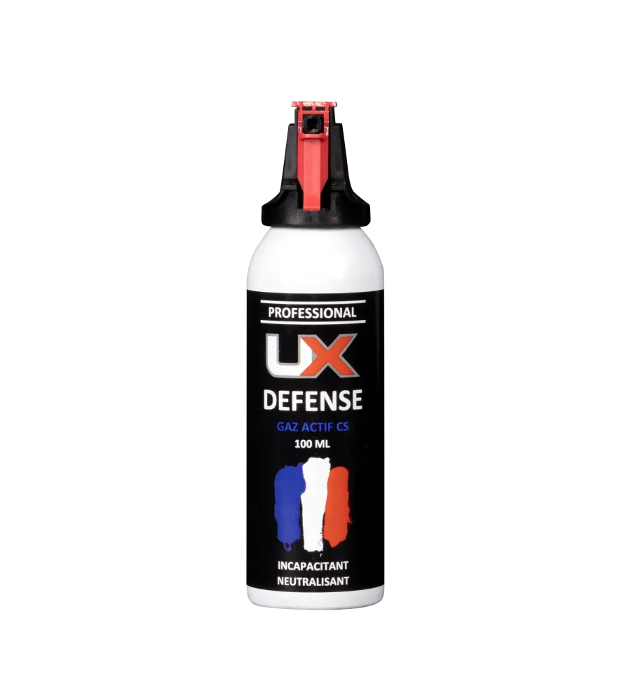 Bombe de défense UX Accusol - 100 ml - Gaz CS 