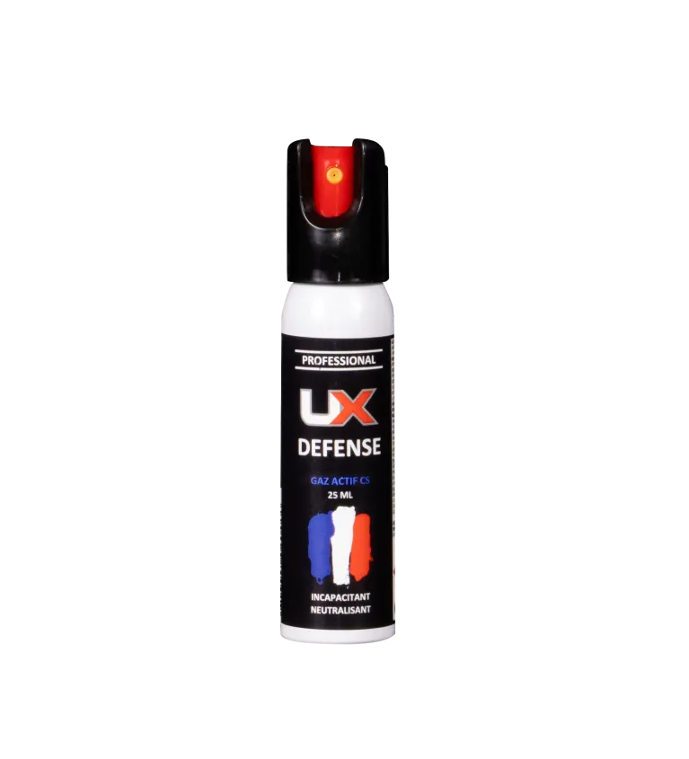 Bombe de défense UX - 25 ml - Gaz CS 