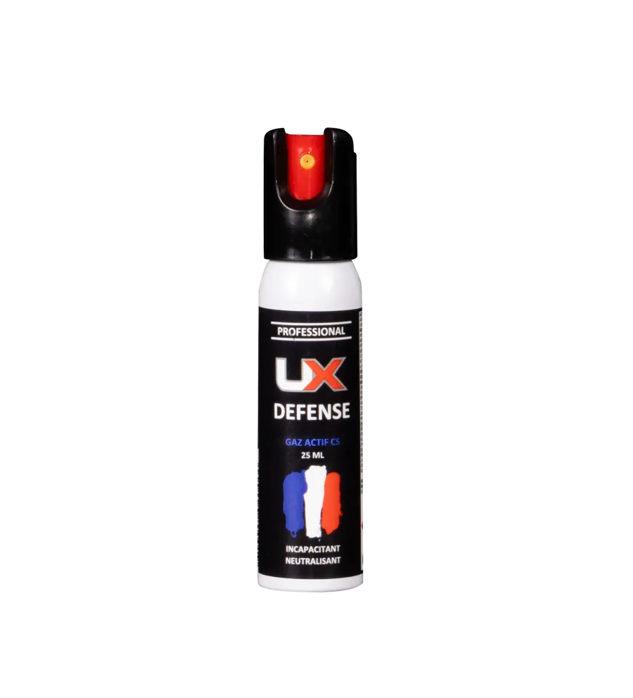 Bombe de défense UX - 25 ml - Gaz CS 