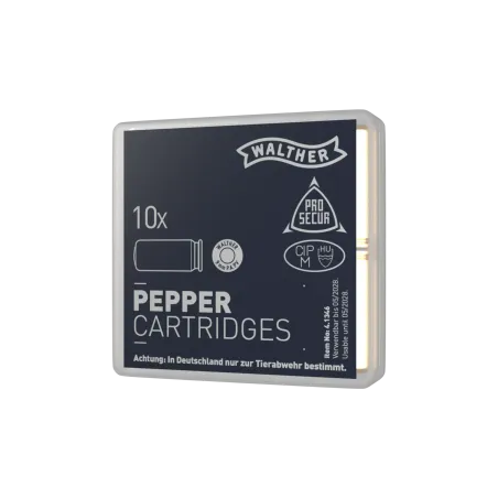 Balle à gaz poivre Walther - Cal. 9 mm PA x10 