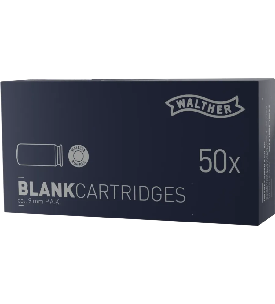 Balle à blanc Walther - Cal. 9 mm PAK x50 Balle à blanc Walther - Cal. 9 mm PAK x50