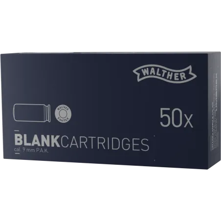 Balle à blanc Walther - Cal. 9 mm PAK x50 