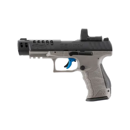 Pistolet à plombs Walther Q5 Match Combo CO2 avec viseur RDS8 - Cal. 4,5 mm 