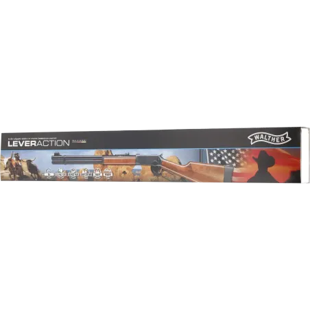 Carabine à plombs à levier sous garde Walther CO2 - Cal. 4,5 mm - Chrome 