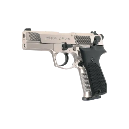 Pistolet à plombs Walther CP88 3,5p CO2 - Cal. 4,5 mm - Nickelé 