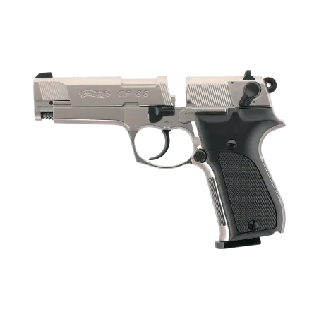 Pistolet à plombs Walther CP88 3,5p CO2 - Cal. 4,5 mm - Nickelé 