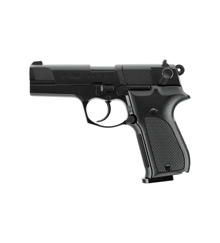 Pistolet à plombs Walther CP88 3,5p CO2 - Cal. 4,5 mm - Noir 