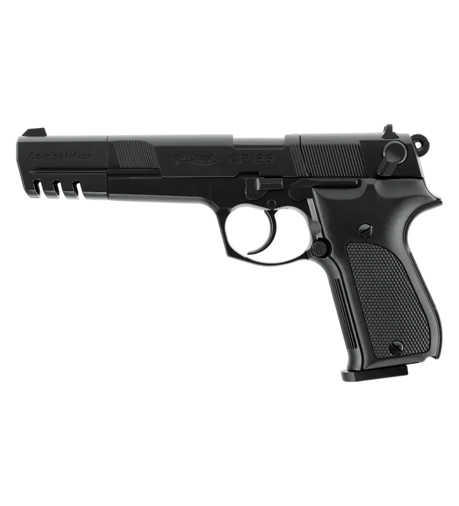 Pistolet à plombs Walther CP88 Competition CO2 - Cal. 4,5 mm - Noir 