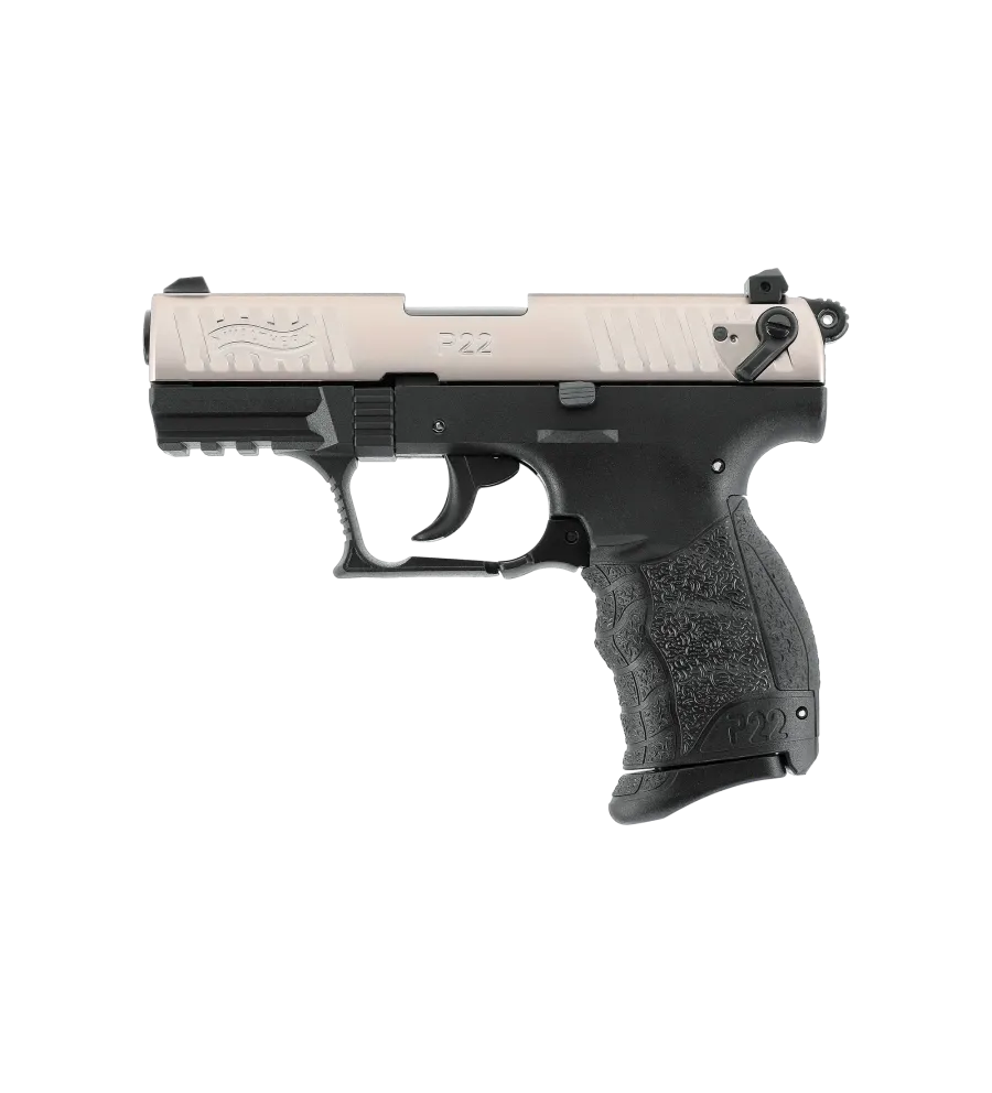 Pistolet à blanc Walther P22Q - Nickelé - Cal. 9 mm PAK 