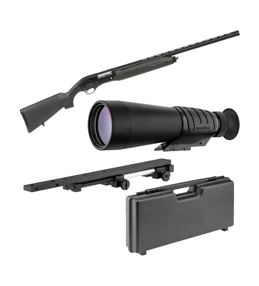 Pack semi-automatique Country Synthétique 12/76 + Demi-jumelle Waldberg 9x63