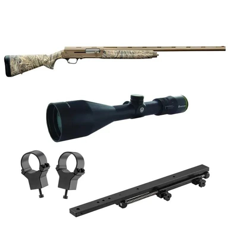 Pack semi-automatique Browning A5 Cerakote Camo 12/89 + Lunette Vanguard RS 3-9x56