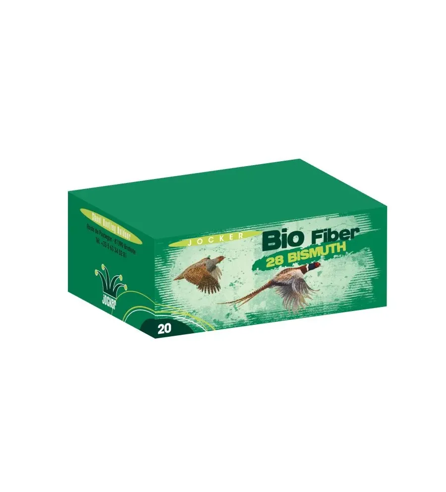 Cartouches Jocker Bio Fiber 28 Bismuth - Cal. 20/70 