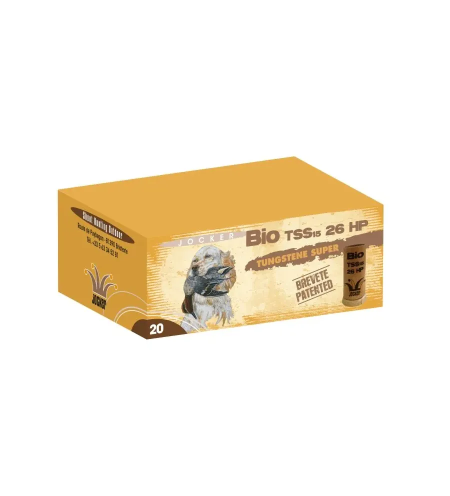 Cartouches Jocker Bio TSS 26 HP - Cal. 20/70 Cartouches Jocker Bio TSS 26 HP - Cal. 20/70