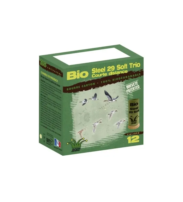 Cartouches Jocker Bio Steel 29 Soft Trio - Cal. 12/70 